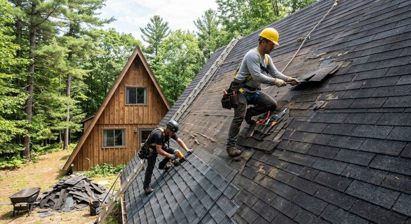 A Frame Roof Installation in Dunlap, TN