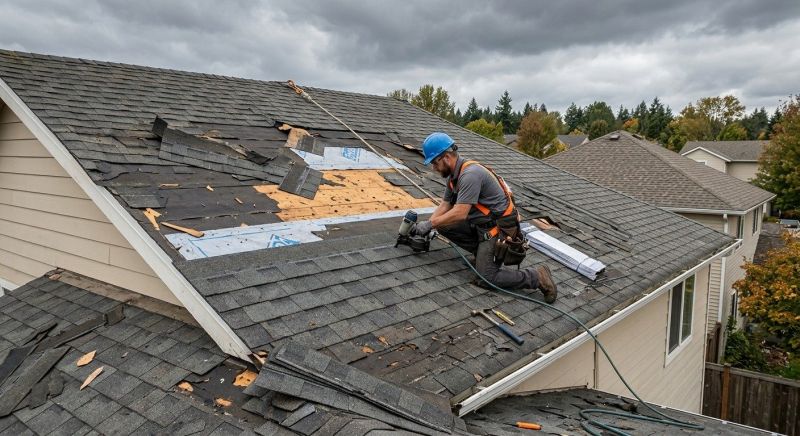 Damaged Roof Replacement in Signal Mountain, TN